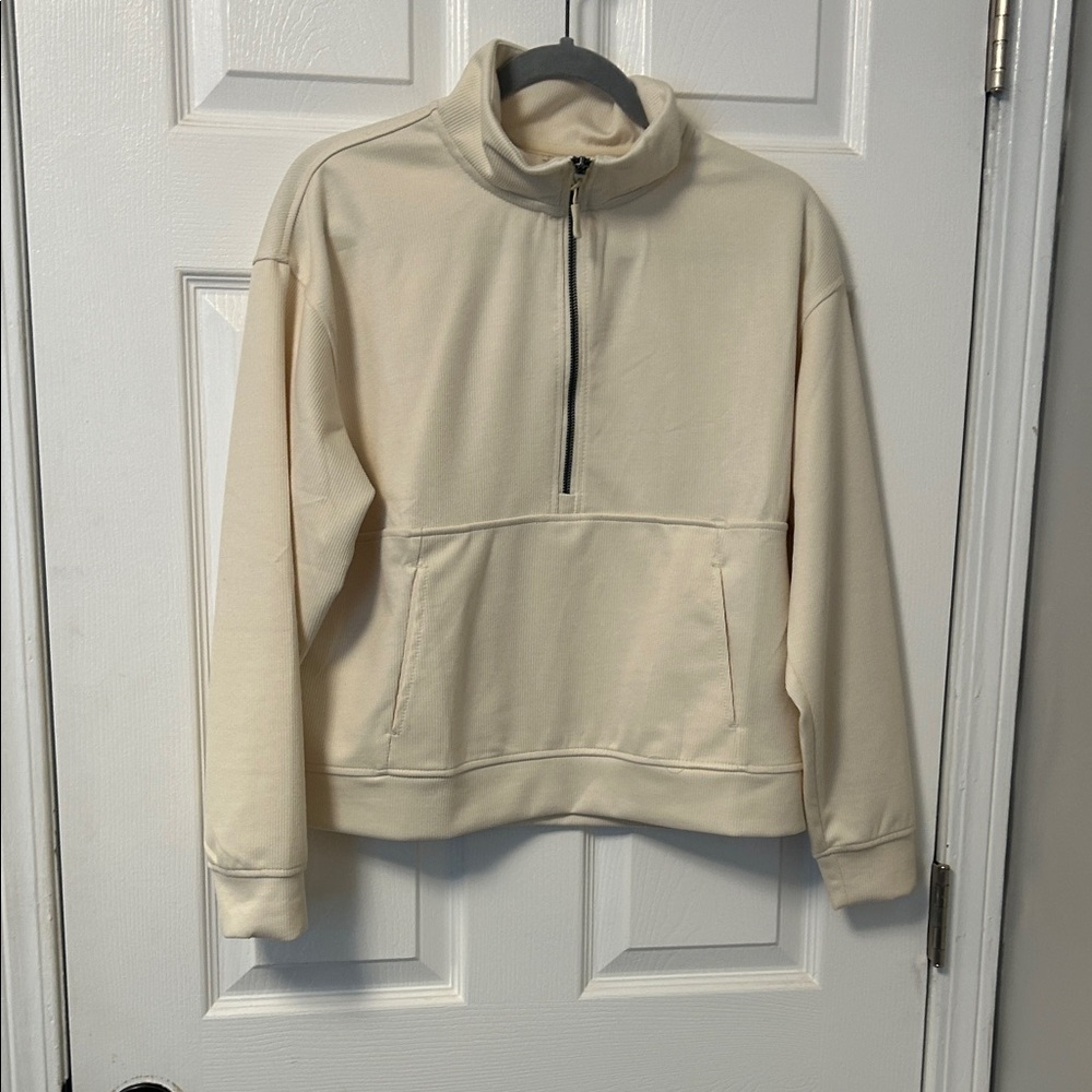 Danskin Men's Beige Zip-Up Sweater